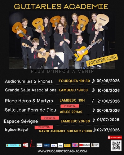 Dates de nos prerstations en 2026